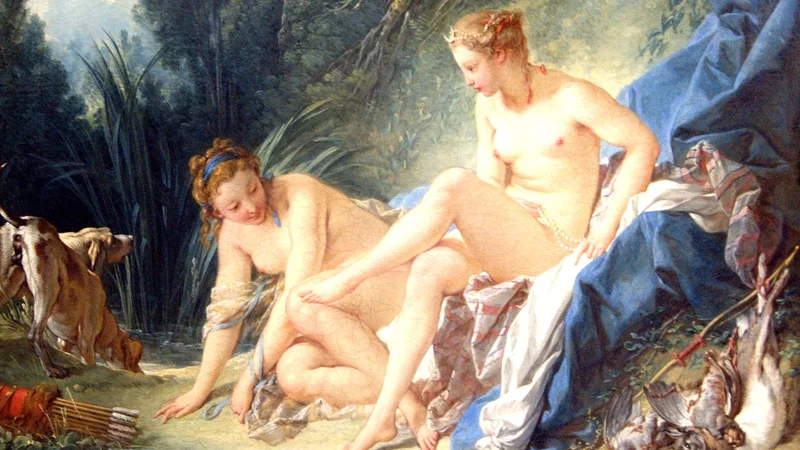 Francois Boucher — Diana getting out of her bath