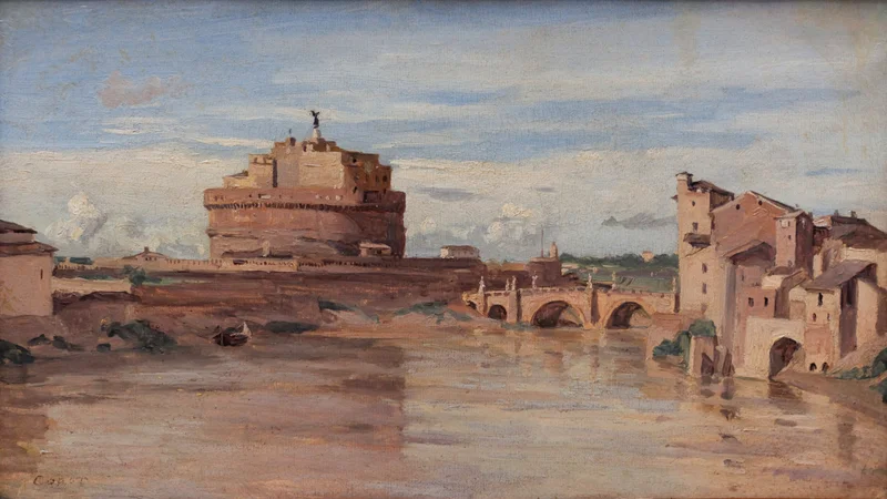 Jean-Baptiste Camille Corot — Castel Sant'Angelo and Tiber