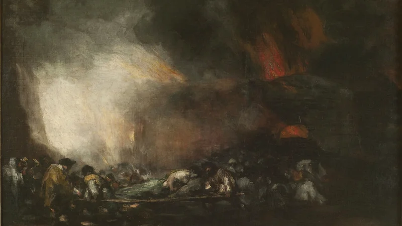 Francisco Goya — Fire of a Hospital