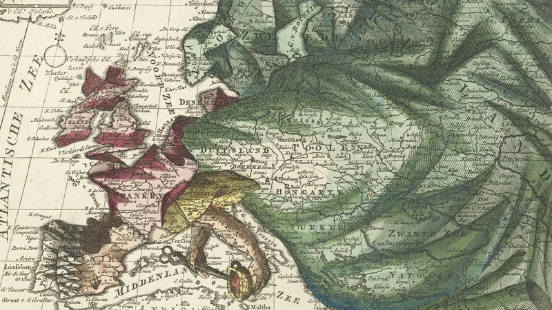 Rijksmuseum — Map of Europe in the shape of a queen