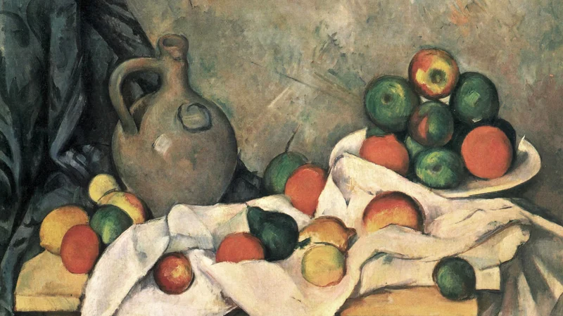 Paul Cezanne — Rideau, Cruchon et Compotier
