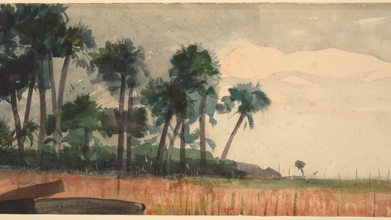 Winslow Homer — Palm Trees, Red