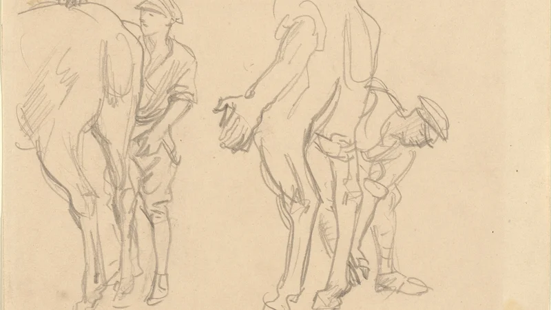 John Singer Sargent — Studies for "Scots Grey"