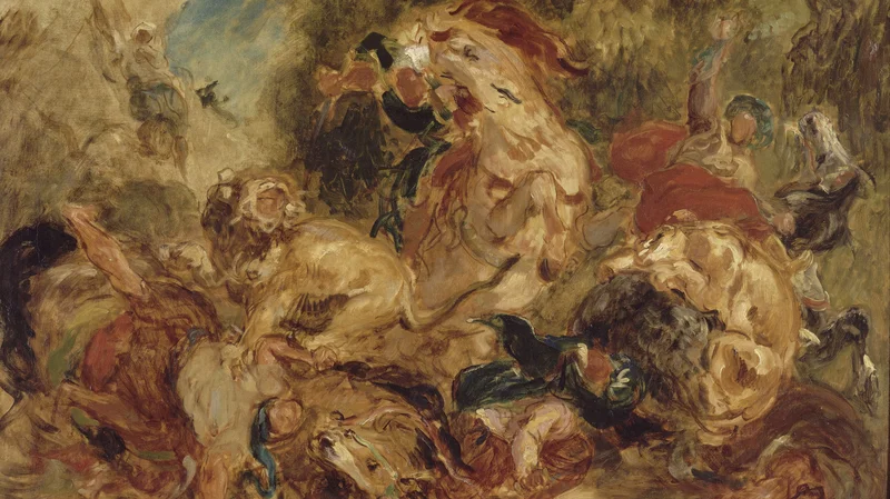 Eugène Delacroix — La Chasse aux lions