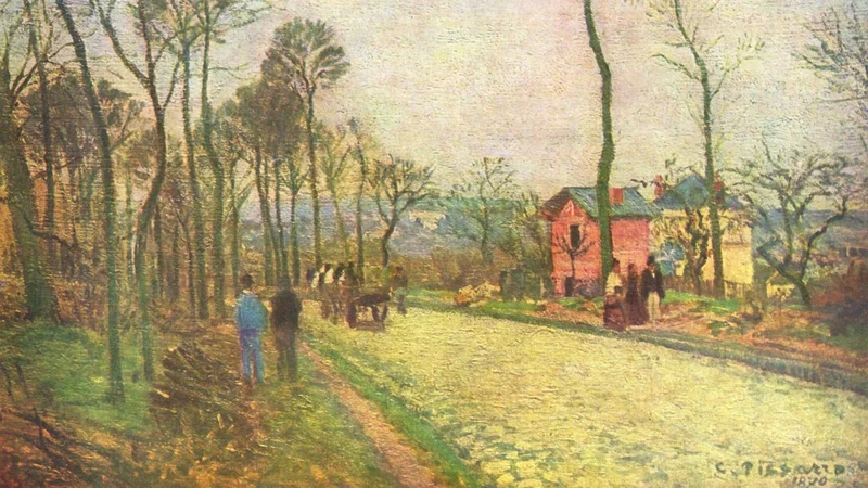 Camille Pissarro — The Road to Louveciennes
