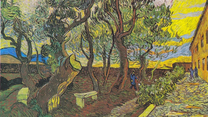 The garden of St. Paul's Hospital