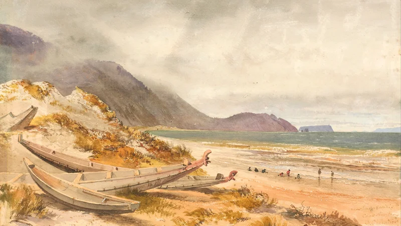 Perto de Paekakariki, Estreito de Cook