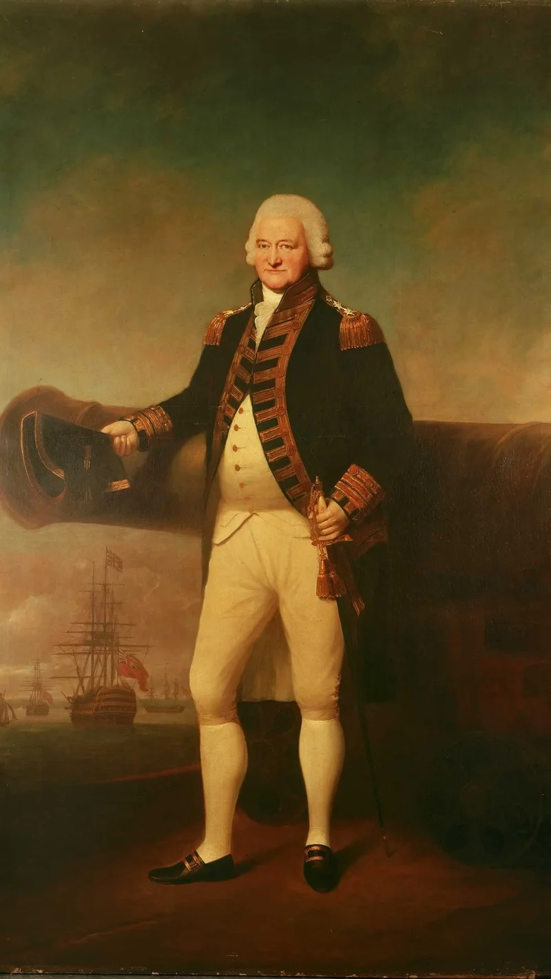 Lemuel Francis Abbott — Portrait of Admiral Sir Peter Parker