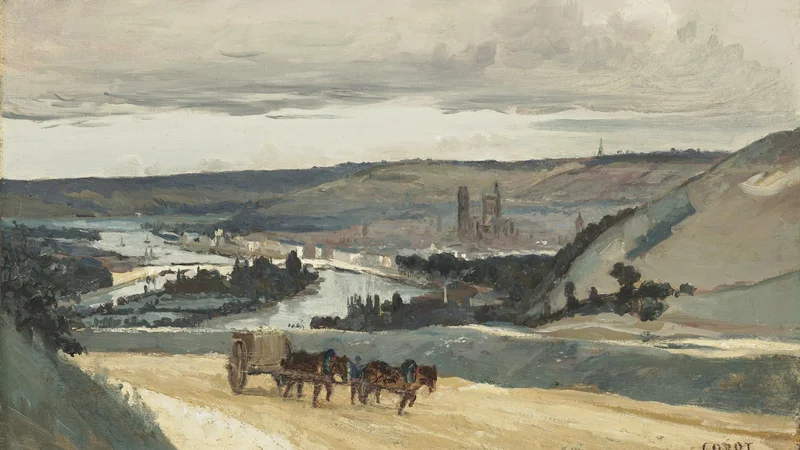 Jean-Baptiste Camille Corot — Panoramic View of Rouen