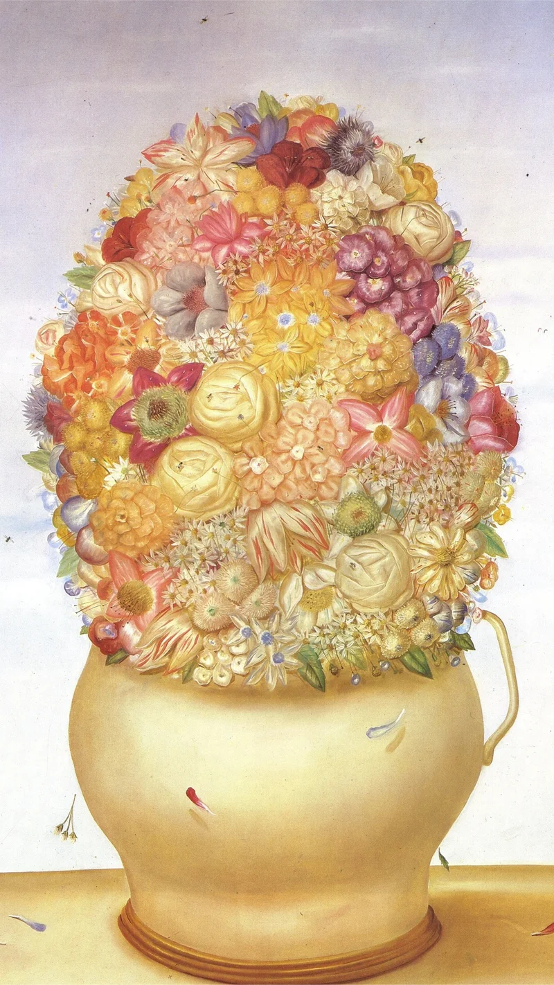 Fernando Botero — Flower Pot