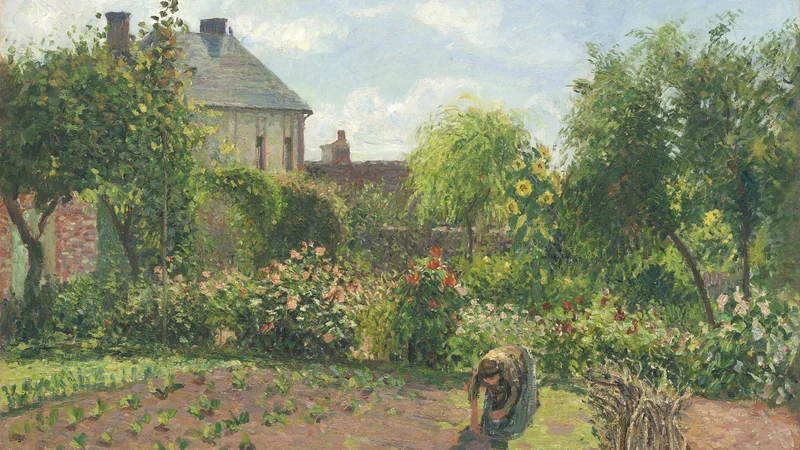 Camille Pissarro — The Artist's Garden at Eragny