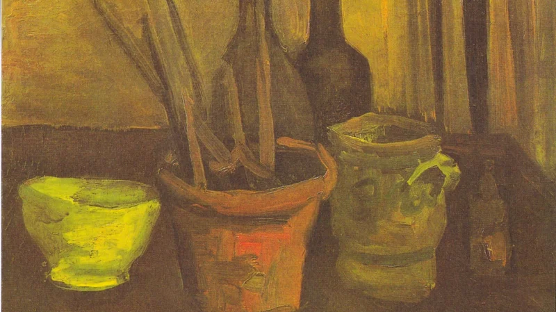 Vincent van Gogh — Still Life with Paintbrushes in a Pot