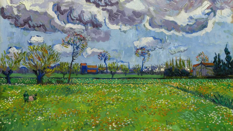 Vincent van Gogh — Landscape Under a Stormy Sky