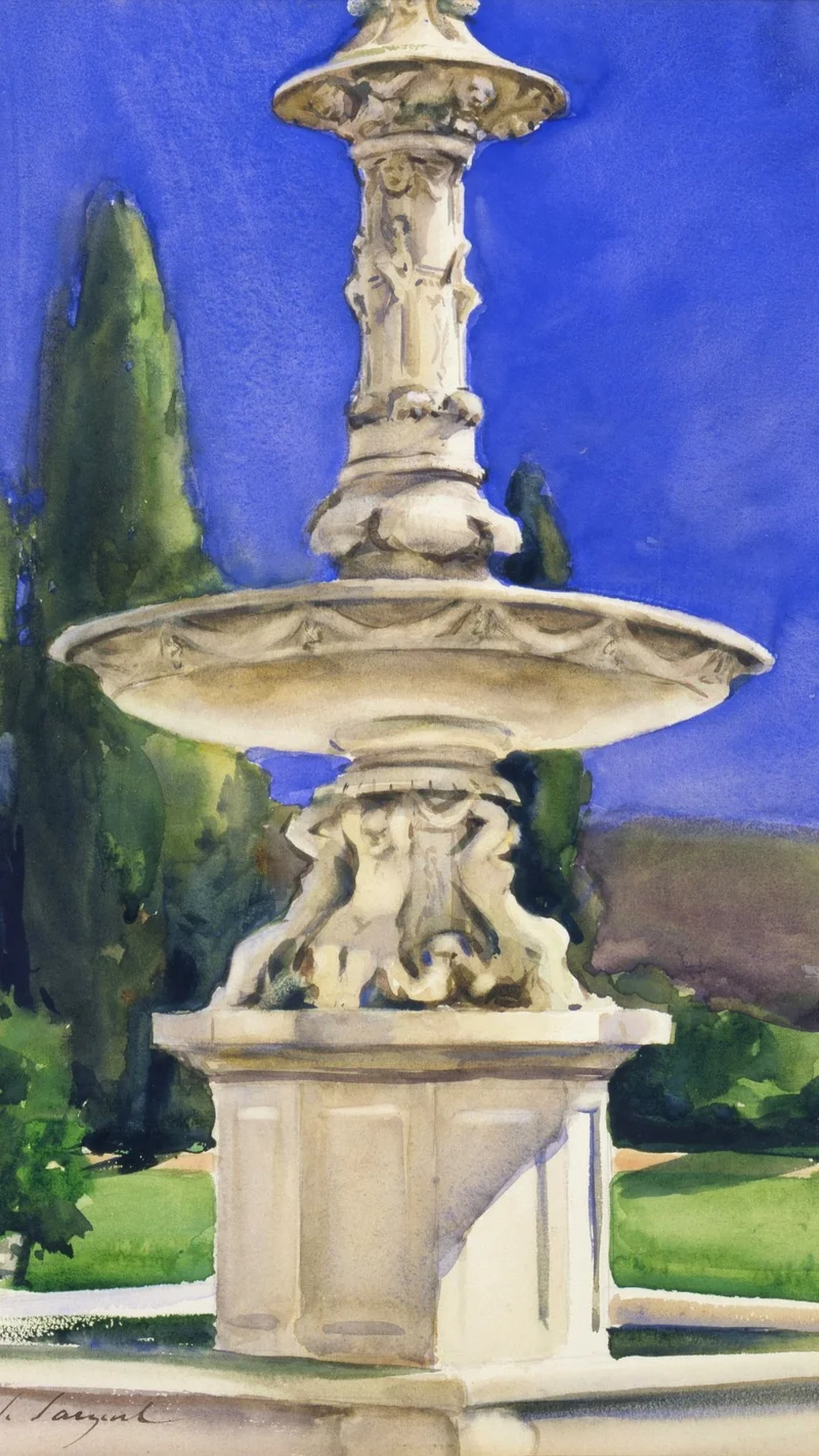 John Singer Sargent — Marble Fountain in Italy