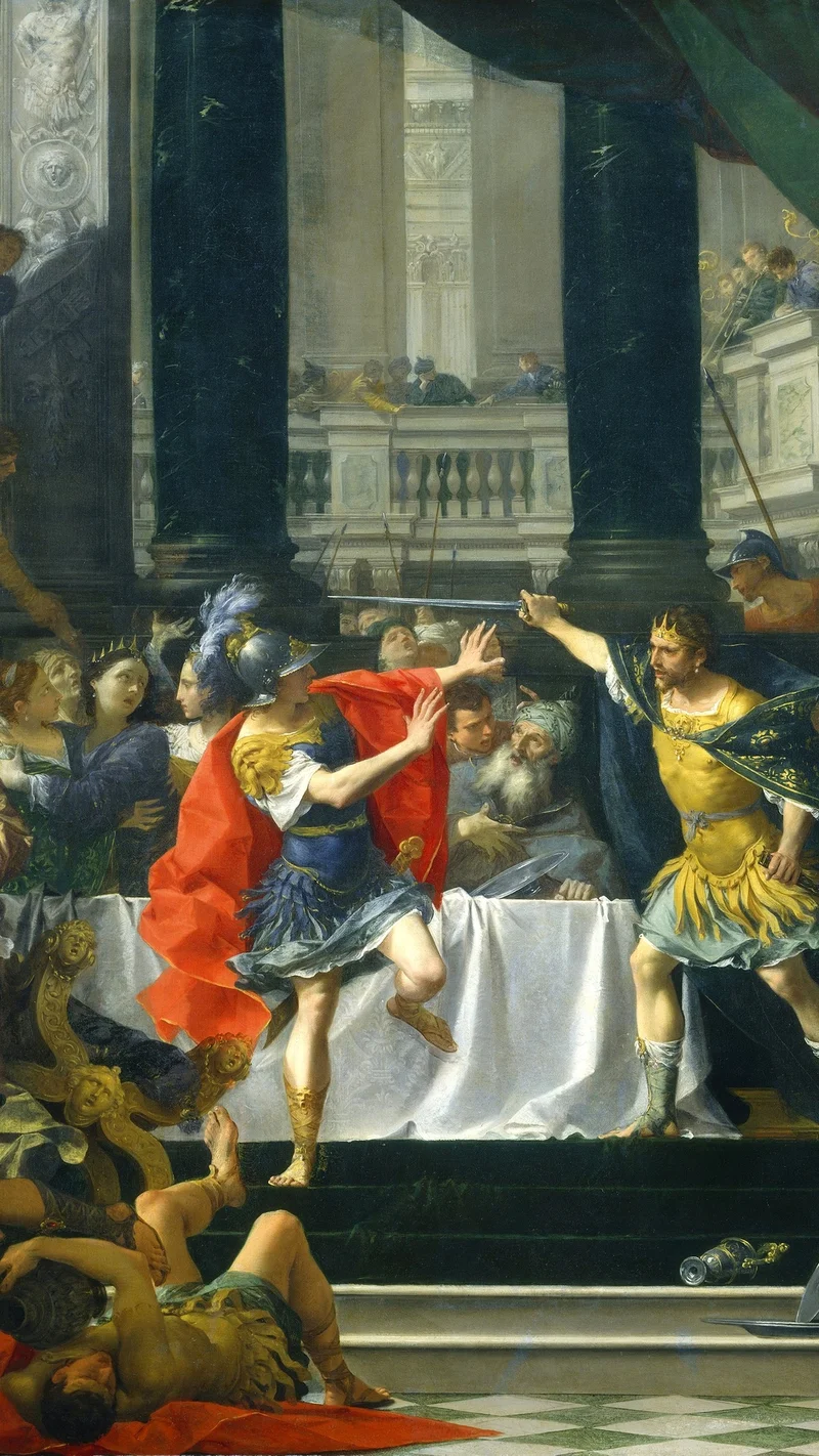 Donato Creti — Alexander the Great and His Father