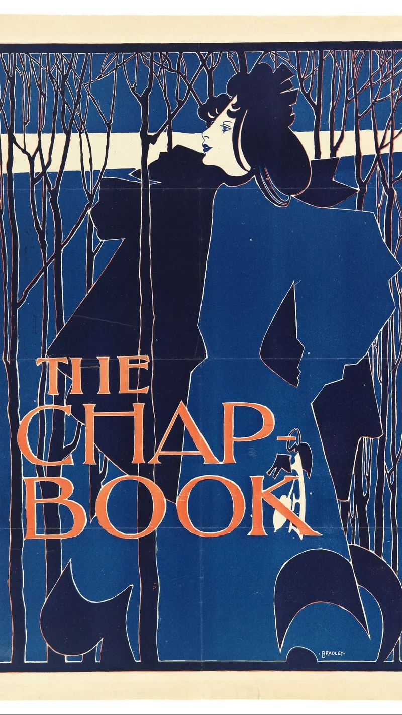 William Henry Bradley — The Blue Lady, poster for The Chap-Book