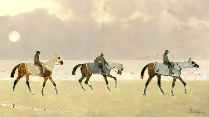 Riders on the Beach at Dieppe
