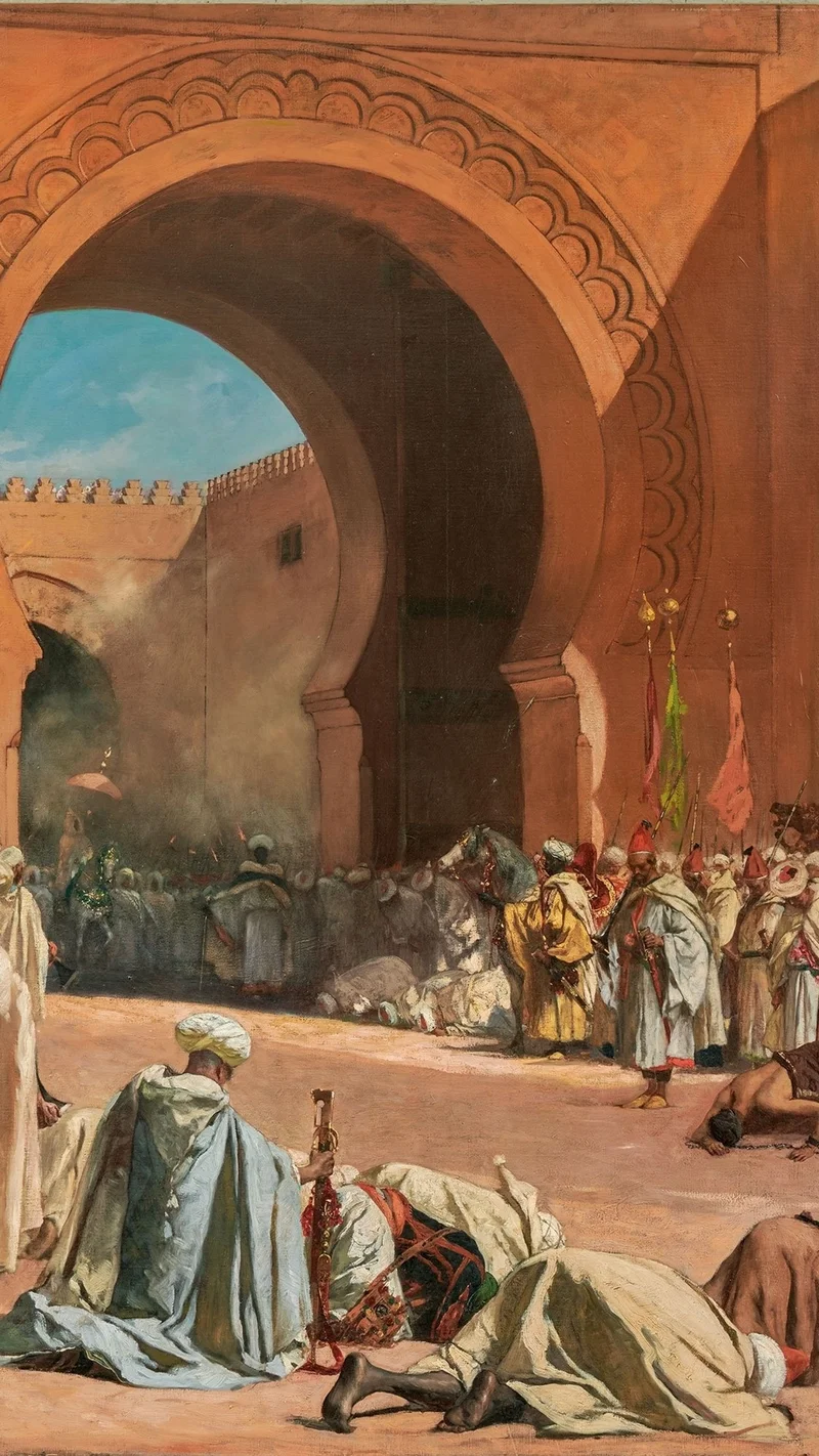 Benjamin Constant — The King of Morocco Leaving to Receive a European Ambassador