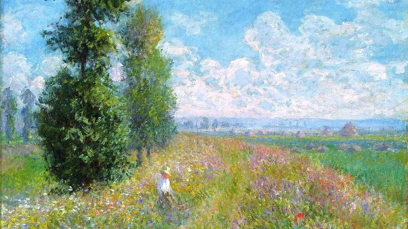Claude Monet — Meadow with Poplars