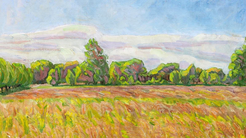 Niels Larsen Stevns — Grass on a meadow