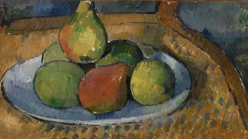 Paul Cezanne — Plate of Fruit on a Chair