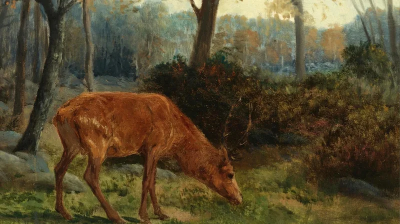 Rosa Bonheur — A Deer Grazing