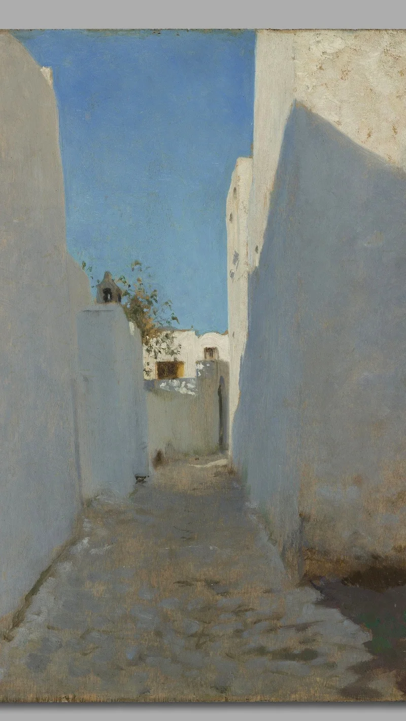 John Singer Sargent — A Moroccan Street Scene