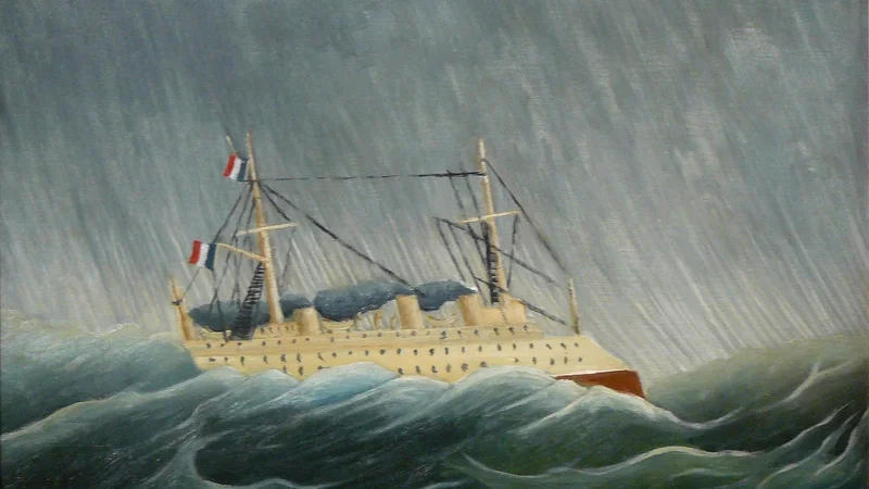 Henri Rousseau — The Storm-Tossed Vessel