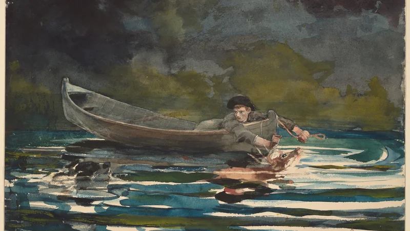 Winslow Homer — Sketch for Hound and Hunter