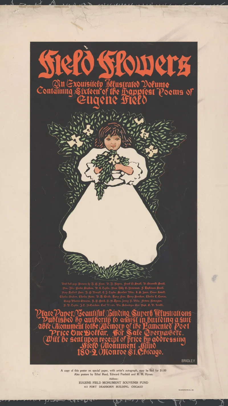 Will Bradley — Field Flowers: An Exquisitely Illustrated Volume Containing Sixteen of the Happiest Poems of Eugene Field