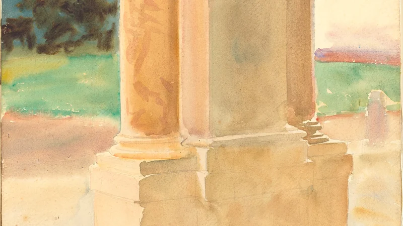 John Singer Sargent — Frascati, Architectural Study