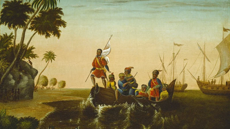 Edward Hicks — The Landing of Columbus