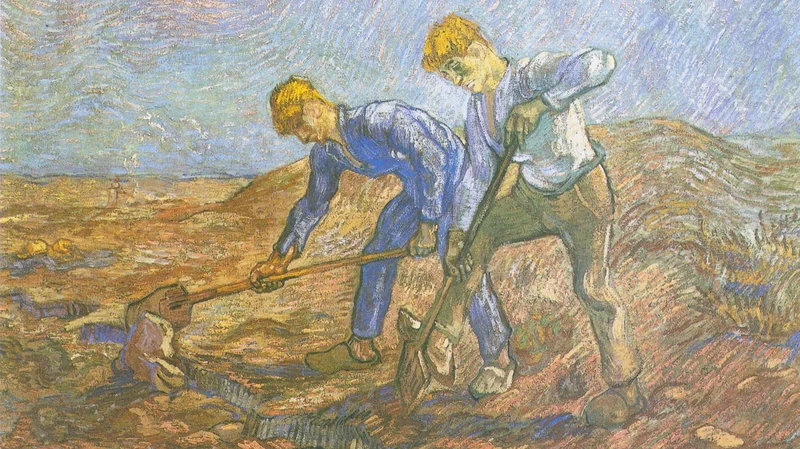 Vincent van Gogh — Two Peasants Digging