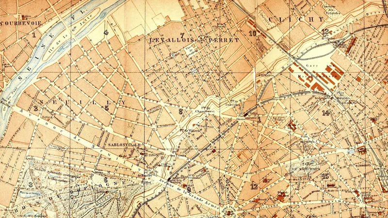 Karl Baedeker (Firm) — Paris and Environs: Hand-book for Travellers (Map Extract)