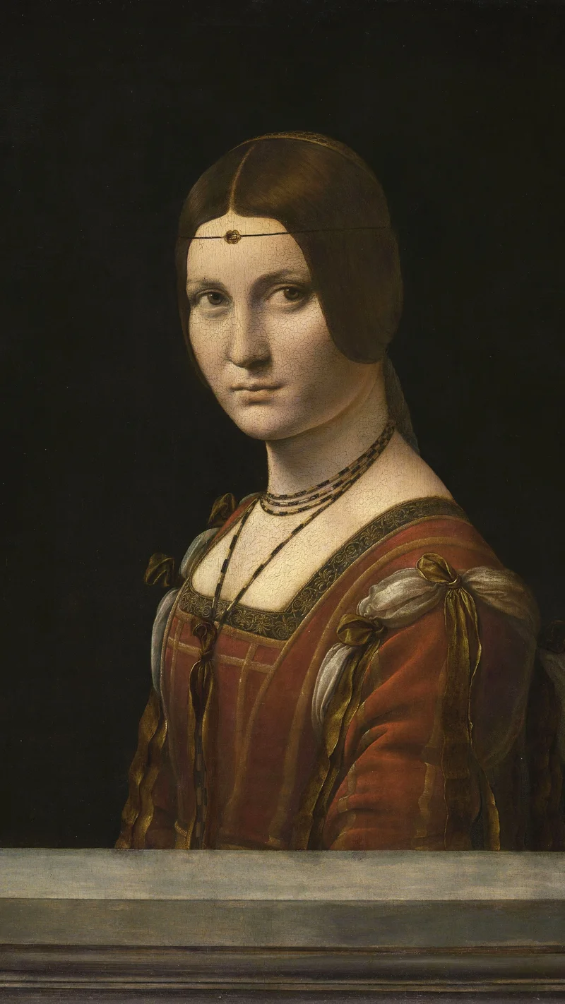 Leonardo da Vinci — Portrait of a Lady (La Belle Ferronnière)