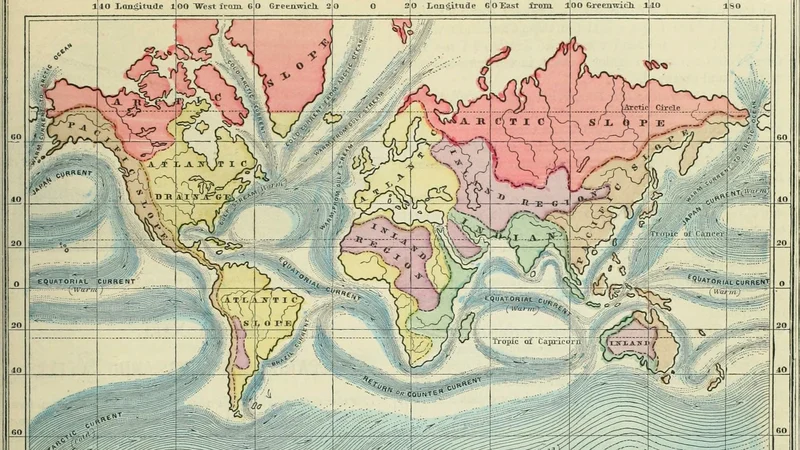 Internet Archive Book Images — Monteith's physical and political geography world map