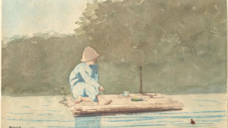 Boy on a Raft