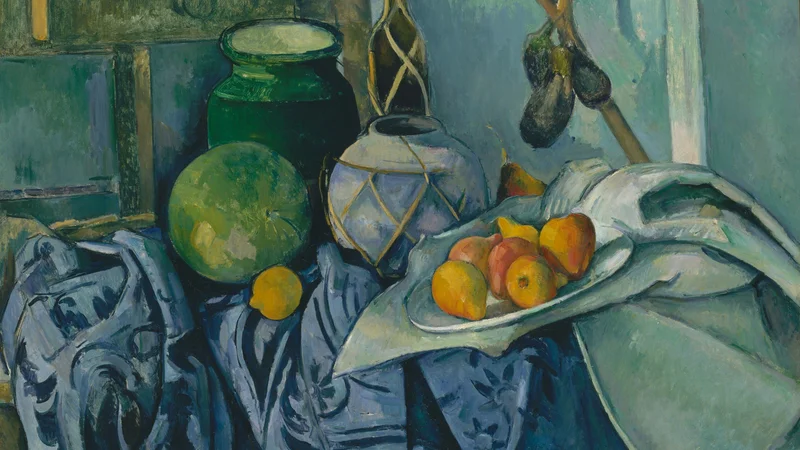 Paul Cezanne — Still Life with a Ginger Jar and Eggplants