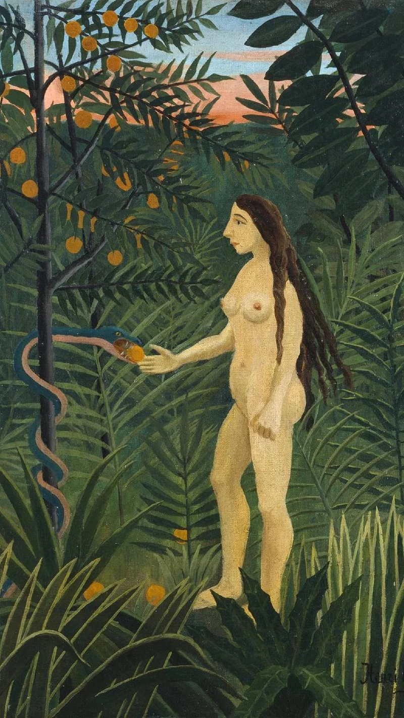 Henri Rousseau — Eva y la serpiente