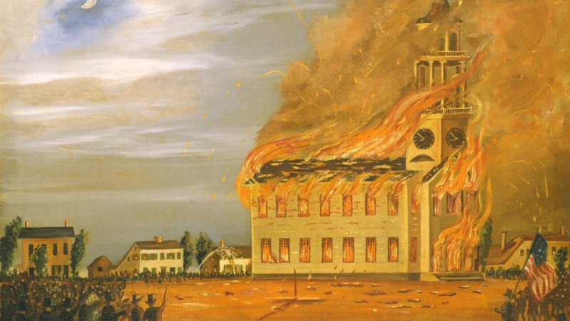 John Hilling — Burning of Old South Church, Bath, Maine