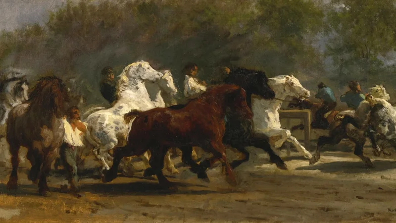 Rosa Bonheur — Le Marché aux chevaux de Paris