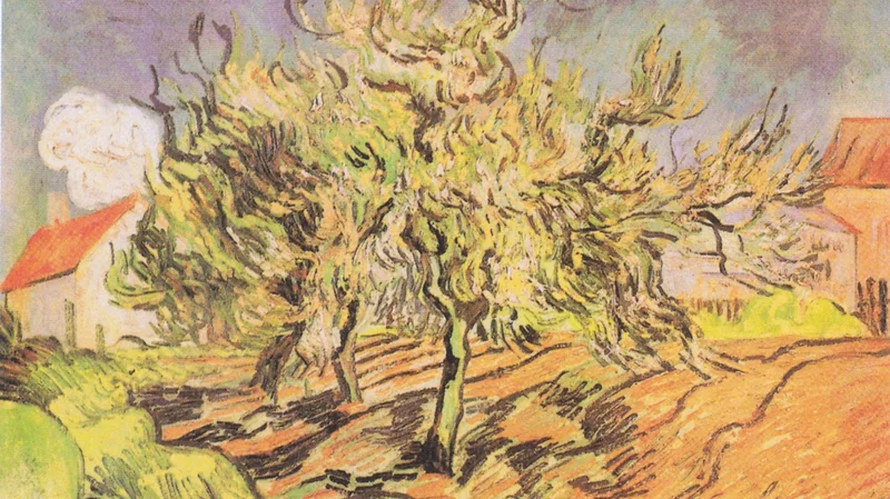 Vincent van Gogh — Landscape with three trees and houses