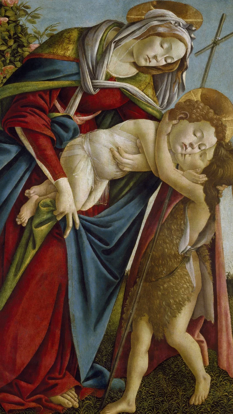 Sandro Botticelli — Madonna and Child and the Young St John the Baptist