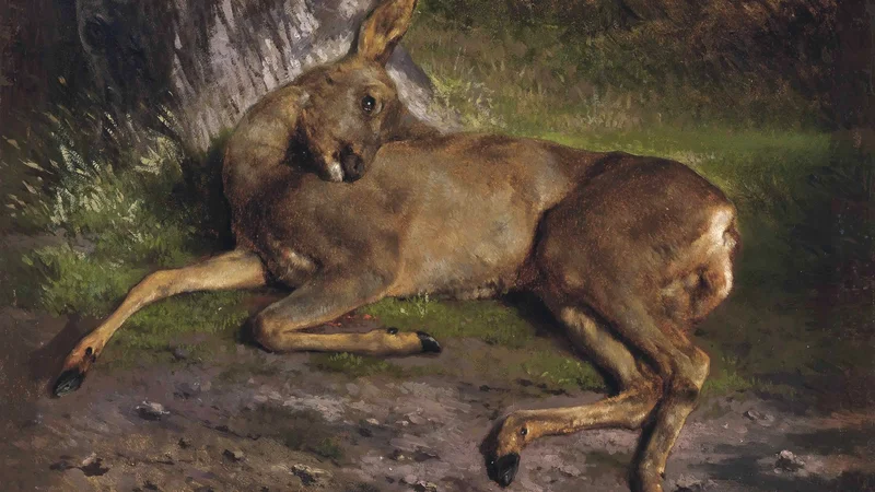 Rosa Bonheur — A roe deer in the forest