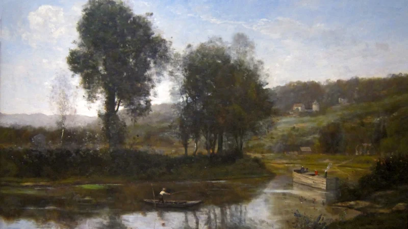 Jean-Baptiste Camille Corot — The Bend in the Seine at Port-Marly