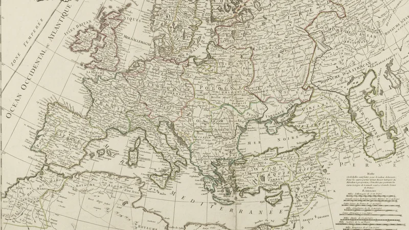 Georges-Louis Le Rouge — Europe According to the New Observations of Mr. de Cassini and Mr. Hass