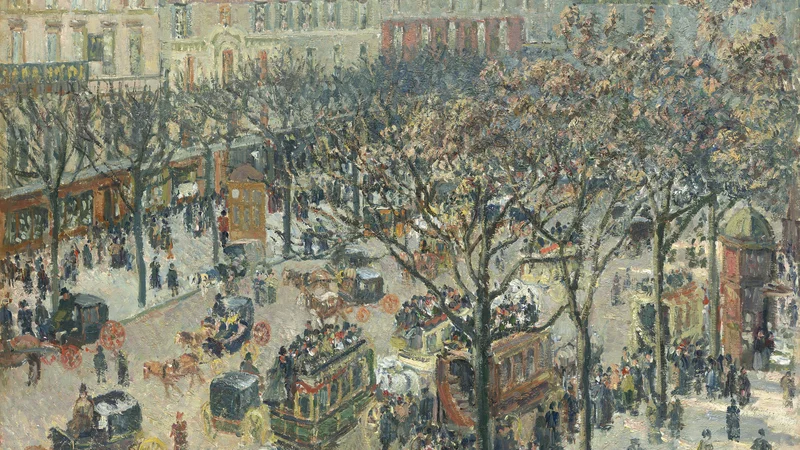 Camille Pissarro — Boulevard des Italiens, Morning, Sunlight