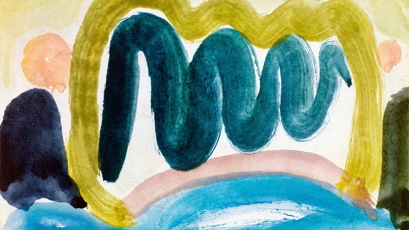 Arthur Dove — Abstract Composition with Wavy Lines