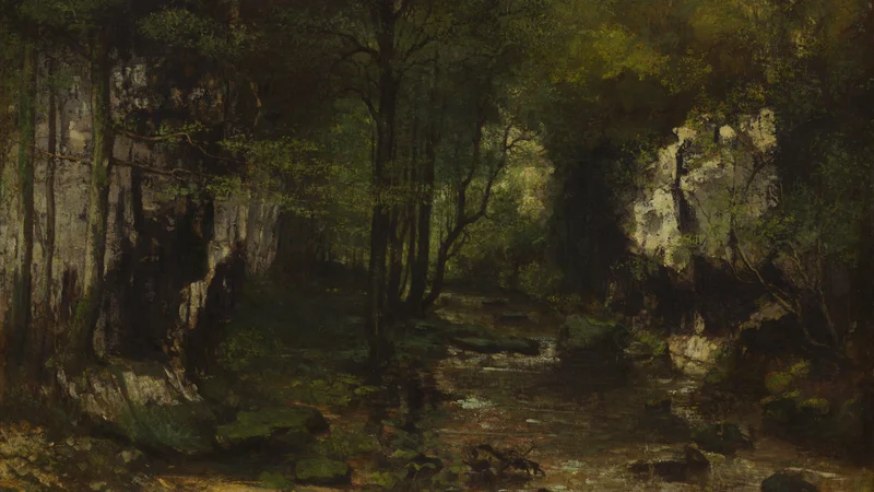 Gustave Courbet — The Stream (Le Ruisseau du Puits-Noir; vallée de la Loue)