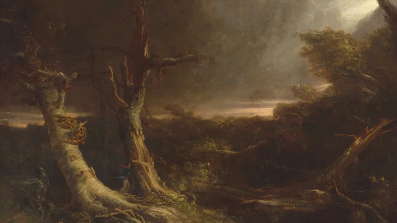 Thomas Cole — Tornado in an American Forest